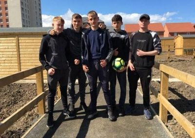 Young Volunteers at Allotment in Cowgate